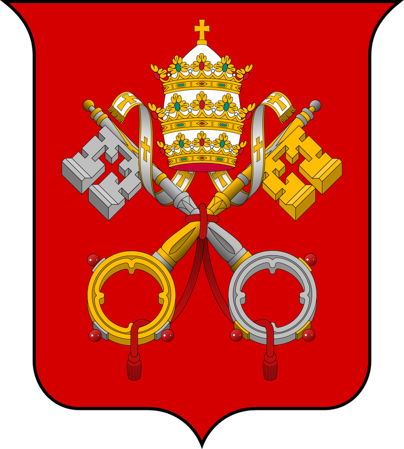 Illustration for article titled Qué significan las dos llaves, una de oro y otra de plata, en el escudo del Vaticano, y a dónde llevan supuestamente